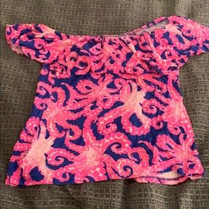 Lilly Pulitzer Tops - Lilly Pulitzer Off the shoulder top Lilly Pulitzer Tops - Lilly Pulitzer Off the shoulder top